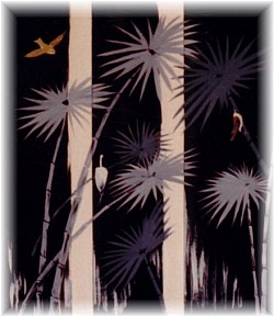 Custom 3 panel screen, six foot tall.