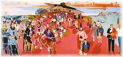 Post Card of Osage Mural, Pawhuska, OK