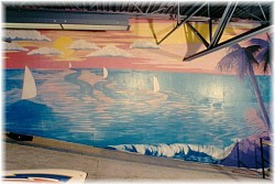 A mural in a sports shop in Wichita Falls