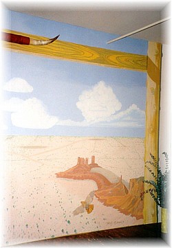 Custom Mural in the loft of home. Dallas, TX